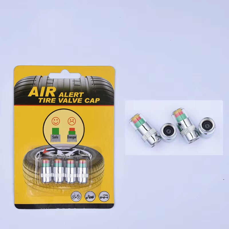 CosoraHome Tire Pressure Monitor Caps – 4/8PCS Auto Sensor Valve Indicators
