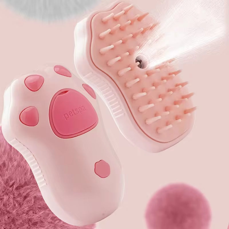 CosoraHome™ 3-in-1 Pet Grooming Brush – Steam, Comb & Massage
