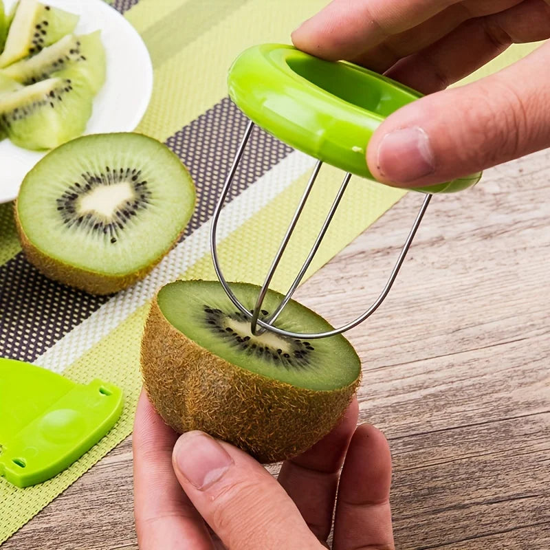 CosoraHome Kiwi Cutter & Peeler – Stainless Steel Fruit Slicer for Quick Prep