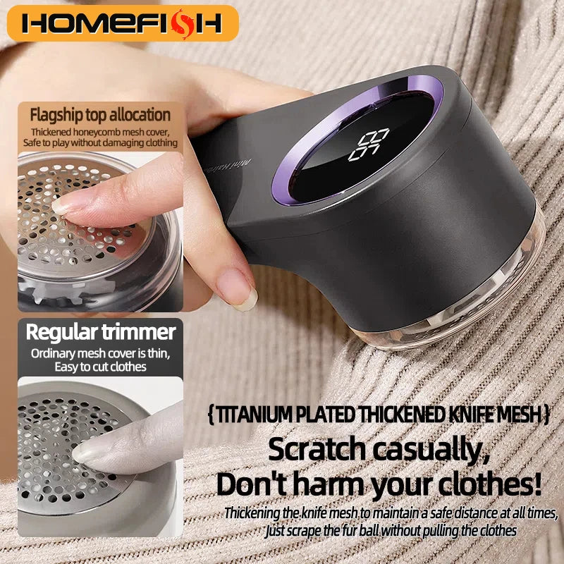 CosoraHome Lint Remover – USB Rechargeable High-Speed Fabric Shaver