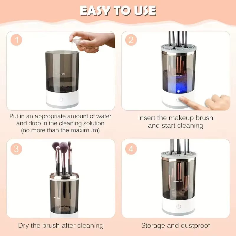 CosoraHome Electric Makeup Brush Cleaner – USB Quick Cleaning Machine