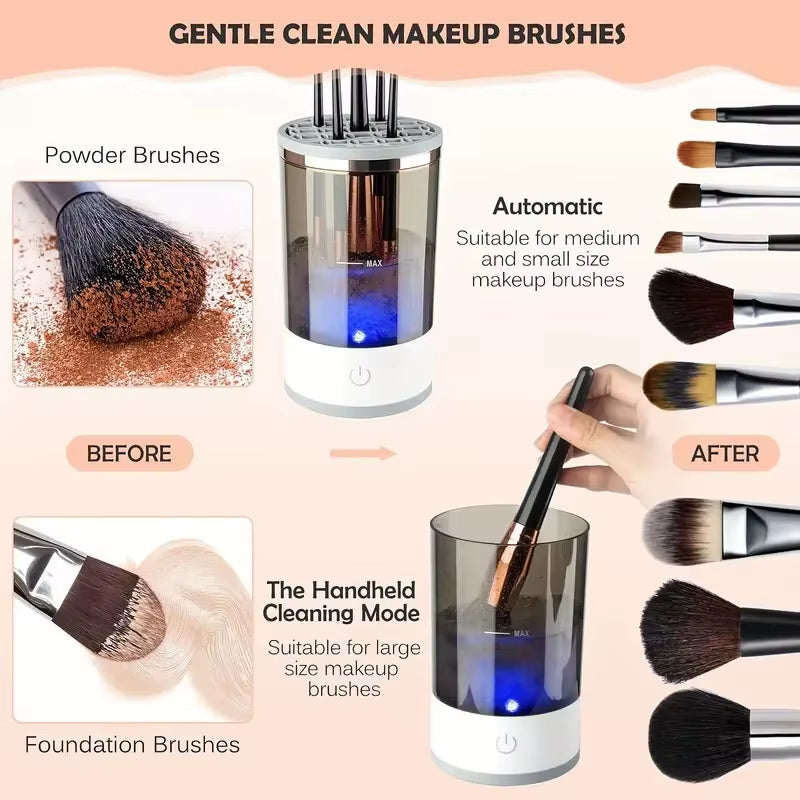 CosoraHome Electric Makeup Brush Cleaner – USB Quick Cleaning Machine