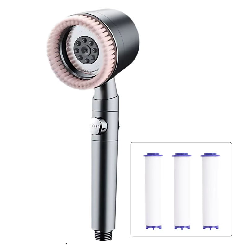 CosoraHome Turbocharged Shower Head – High Pressure Spa Nozzle with 5 Modes & Stop Button