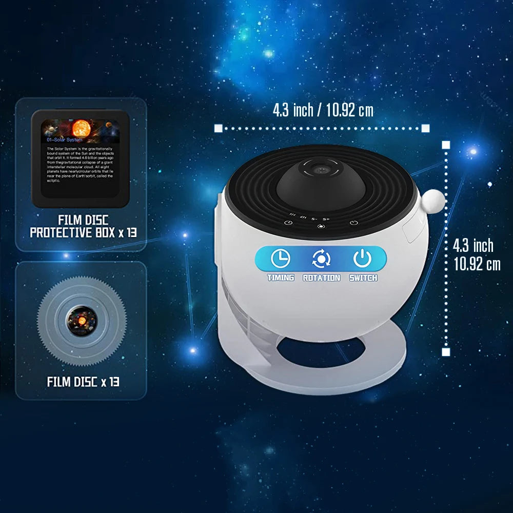 CosoraHome 13-in-1 Galaxy Projector – Star, Aurora & Planetarium Night Light for Bedroom