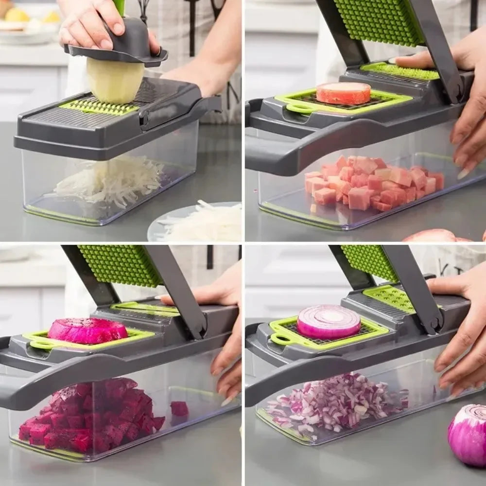 CosoraHome 14/16-in-1 Vegetable Chopper – Multi-Functional Slicer & Dicer