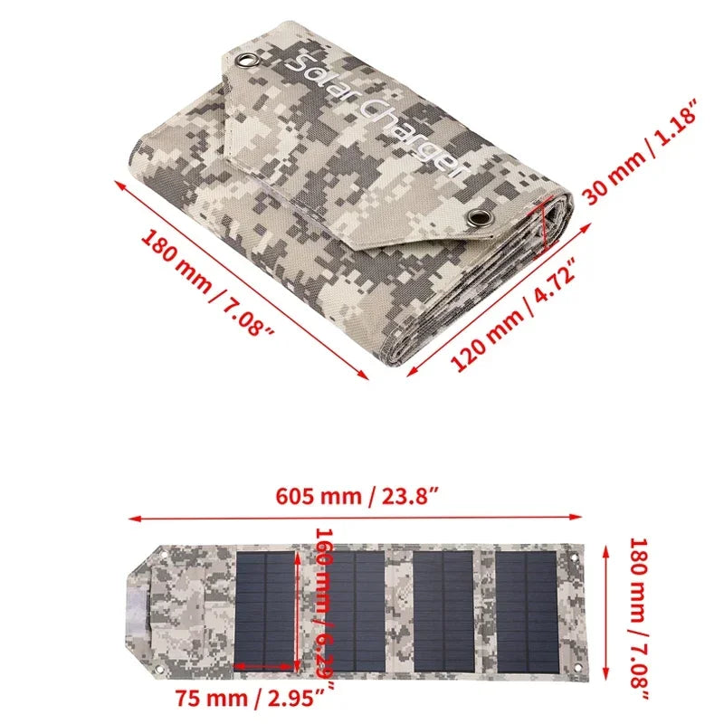 CosoraHome Foldable Solar Panel – 60W/80W/100W Portable Outdoor Charger