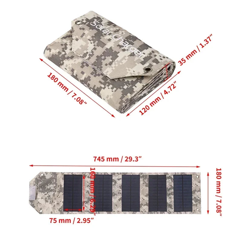 CosoraHome Foldable Solar Panel – 60W/80W/100W Portable Outdoor Charger