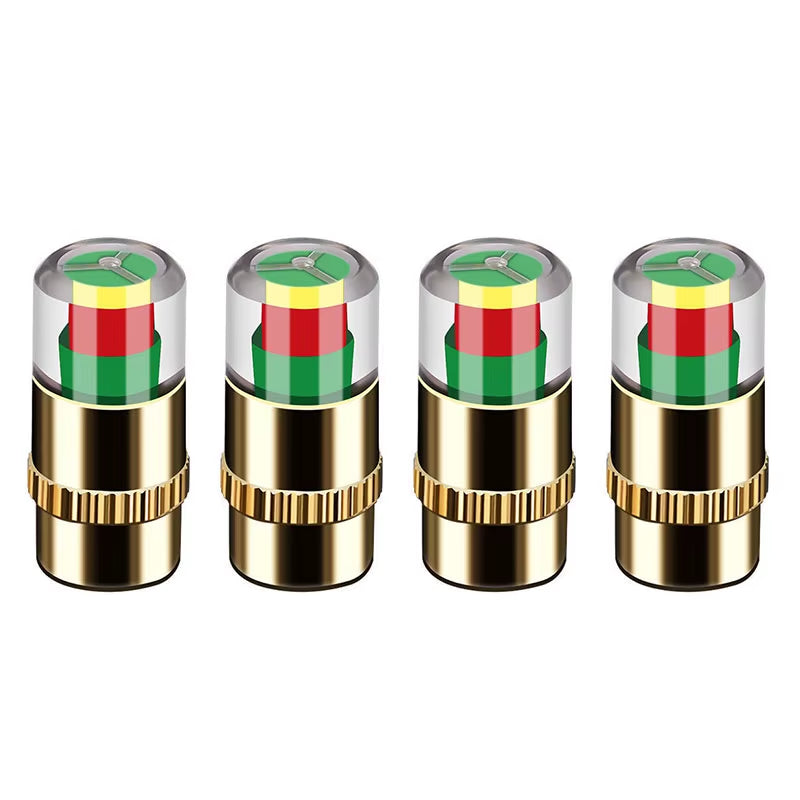 CosoraHome Tire Pressure Monitor Caps – 4/8PCS Auto Sensor Valve Indicators