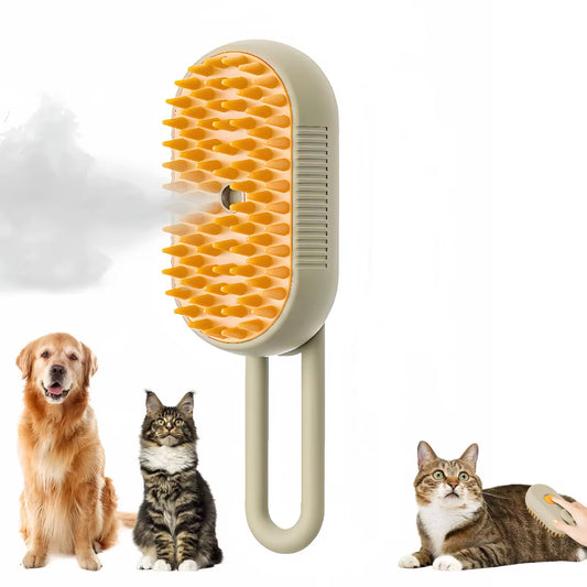 CosoraHome™ 3-in-1 Pet Grooming Brush – Steam, Comb & Massage