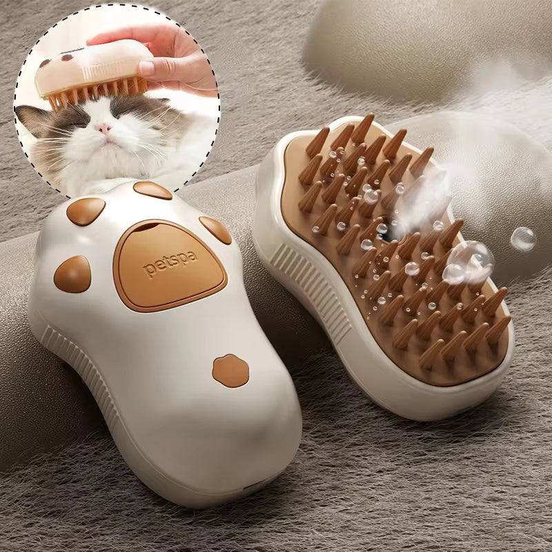CosoraHome™ 3-in-1 Pet Grooming Brush – Steam, Comb & Massage
