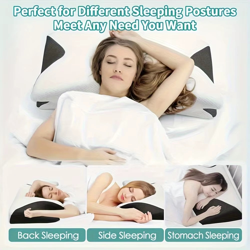 CosoraHome Ergonomic Cotton Snack Pillow – Soft Lightweight Support for All Sleep Positions