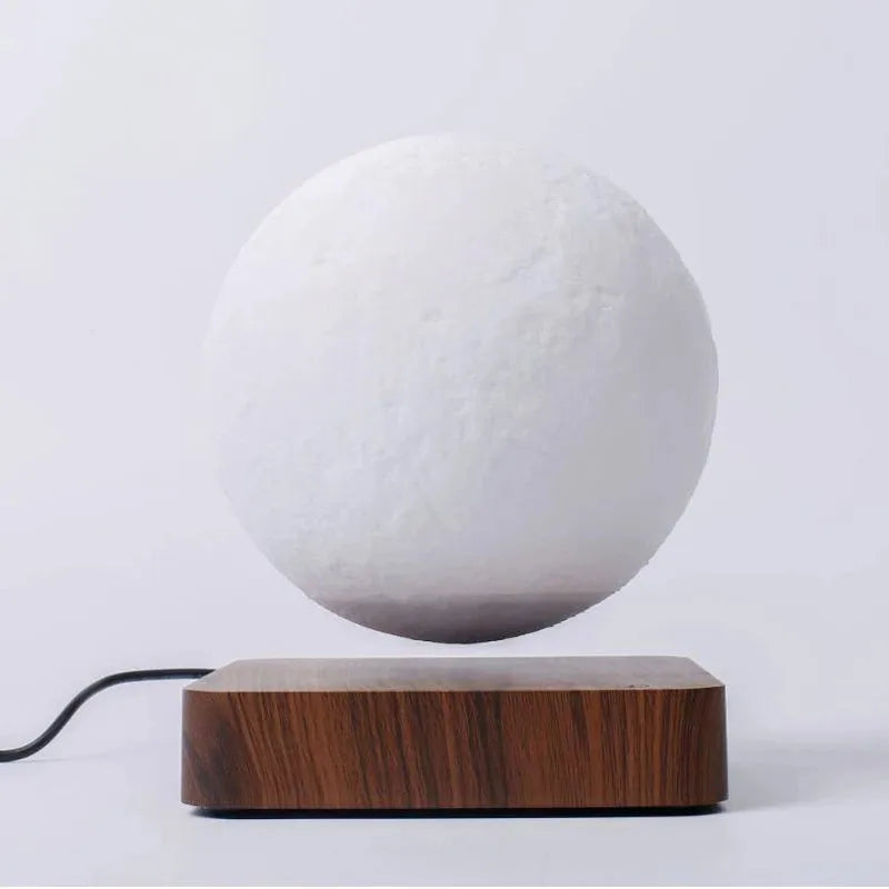 CosoraHome Levitating Moon Lamp – 3D LED Floating Light with Wooden Base & 3 Colors