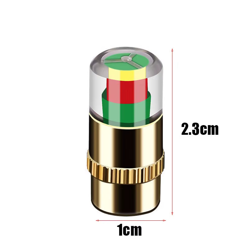 CosoraHome Tire Pressure Monitor Caps – 4/8PCS Auto Sensor Valve Indicators