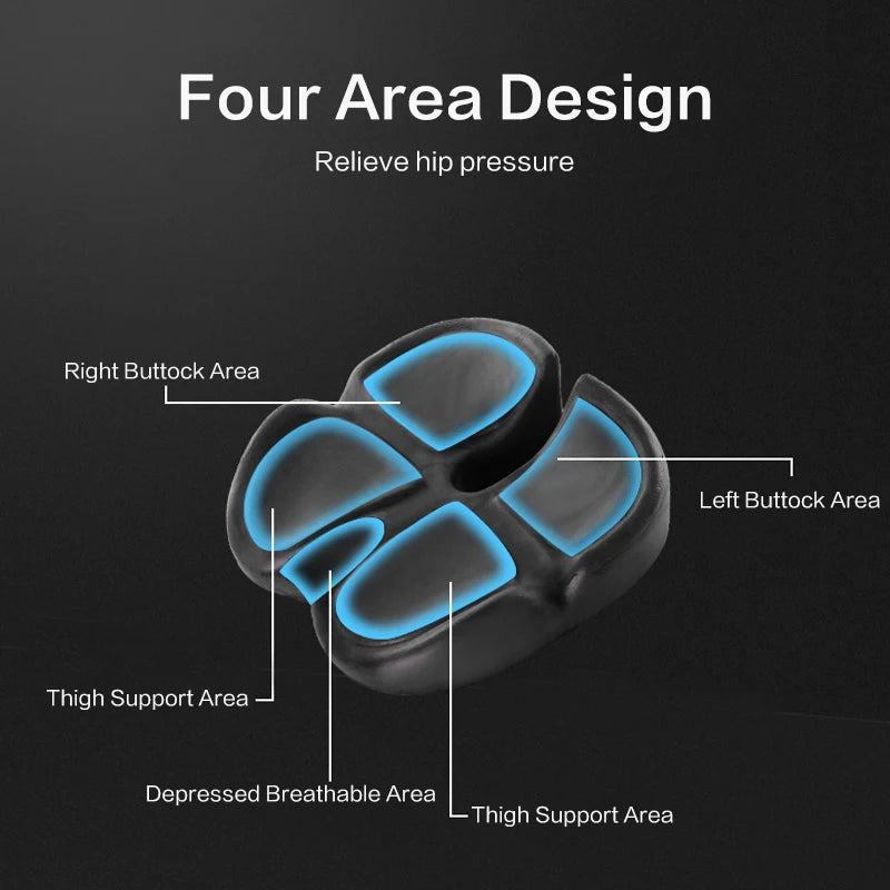 CosoraHome Memory Foam Seat Cushion – Orthopedic Non-Slip Chair Pad for Back Pain Relief