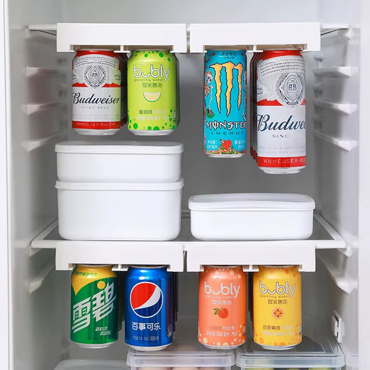 CosoraHome Refrigerator Storage Drawer – Plastic Soda Can & Beverage Organizer Rack for Kitchen & Cabinet