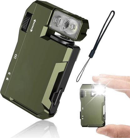 CosoraHome G5 Rechargeable EDC Flashlight – 400 Lumens Dual Light Mini Torch with RGB & Magnetic Tail