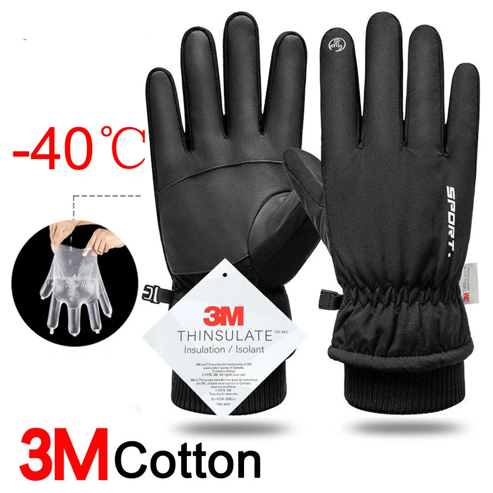 CosoraHome 3M Winter Insulated Gloves – Waterproof Touchscreen Warm Sports Ski Gloves