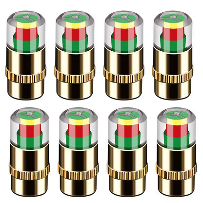 CosoraHome Tire Pressure Monitor Caps – 4/8PCS Auto Sensor Valve Indicators