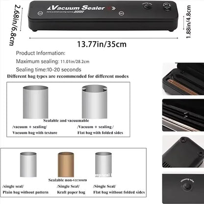 CosoraHome Food Vacuum Sealer – Automatic Packaging & Fresh-Keeping Tool