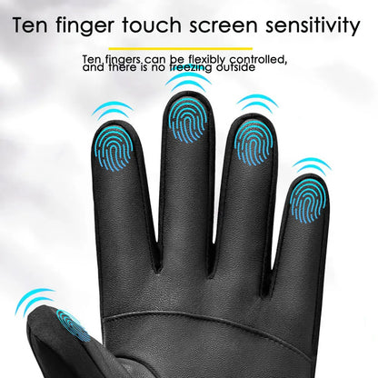 CosoraHome Winter Cycling Gloves – Waterproof Touchscreen Warm Sports Ski Gloves