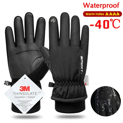 CosoraHome Winter Cycling Gloves – Waterproof Touchscreen Warm Sports Ski Gloves