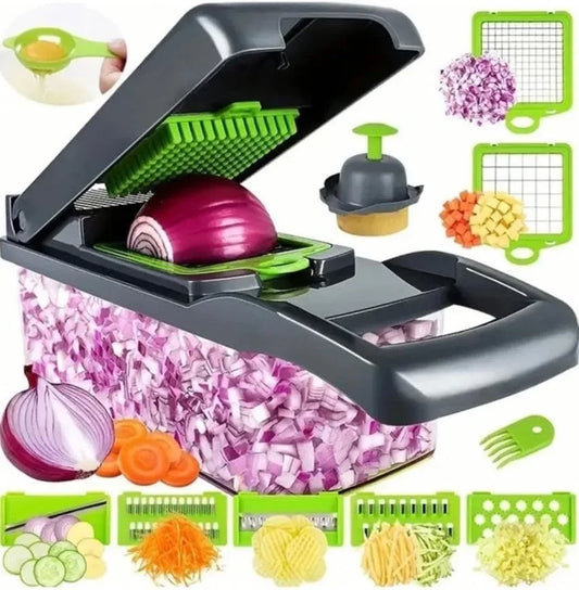 CosoraHome 14/16-in-1 Vegetable Chopper – Multi-Functional Slicer & Dicer