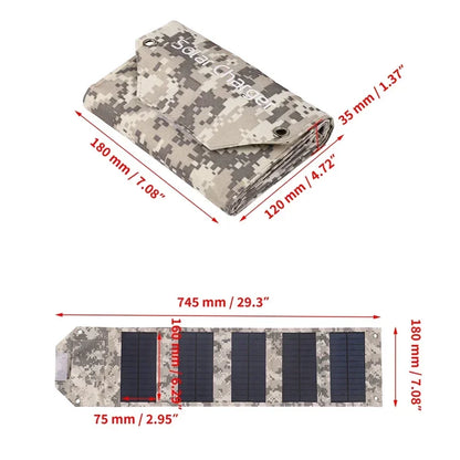 CosoraHome Foldable Solar Panel – 60W/80W/100W Portable Outdoor Charger