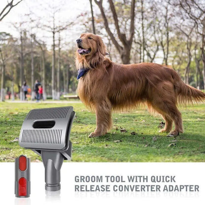 CosoraHome Pet Grooming Vacuum Attachments – 4PCS Brush Kit for Dyson